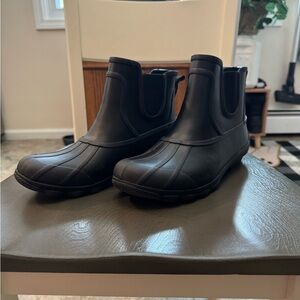Sperry Black Winter Rain Boots